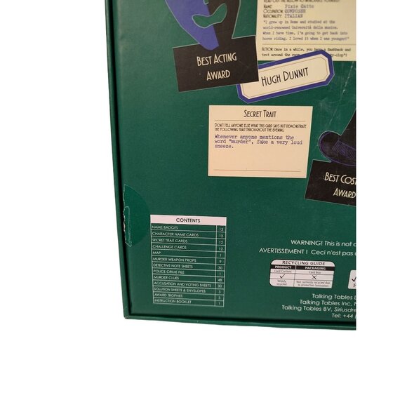 Talking Tables Murder Mystery Game: On The Night Train Family Fun Entertainment - Picture 7 of 11